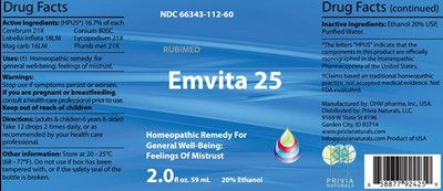 Emvita 25 (Label)